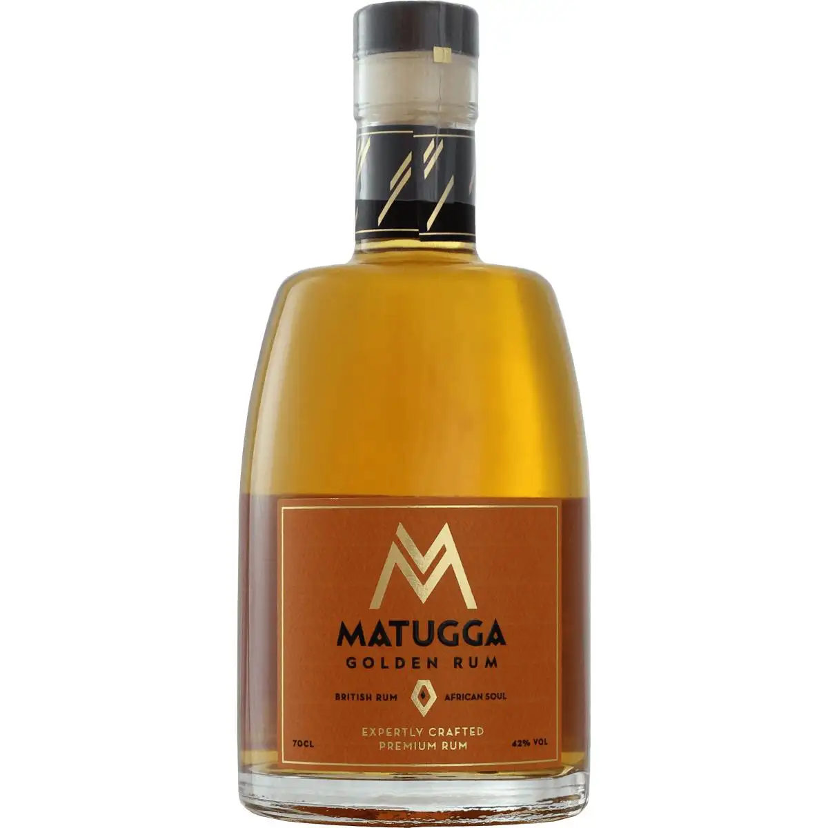 Bottle of Matugga Distillers Golden Rum