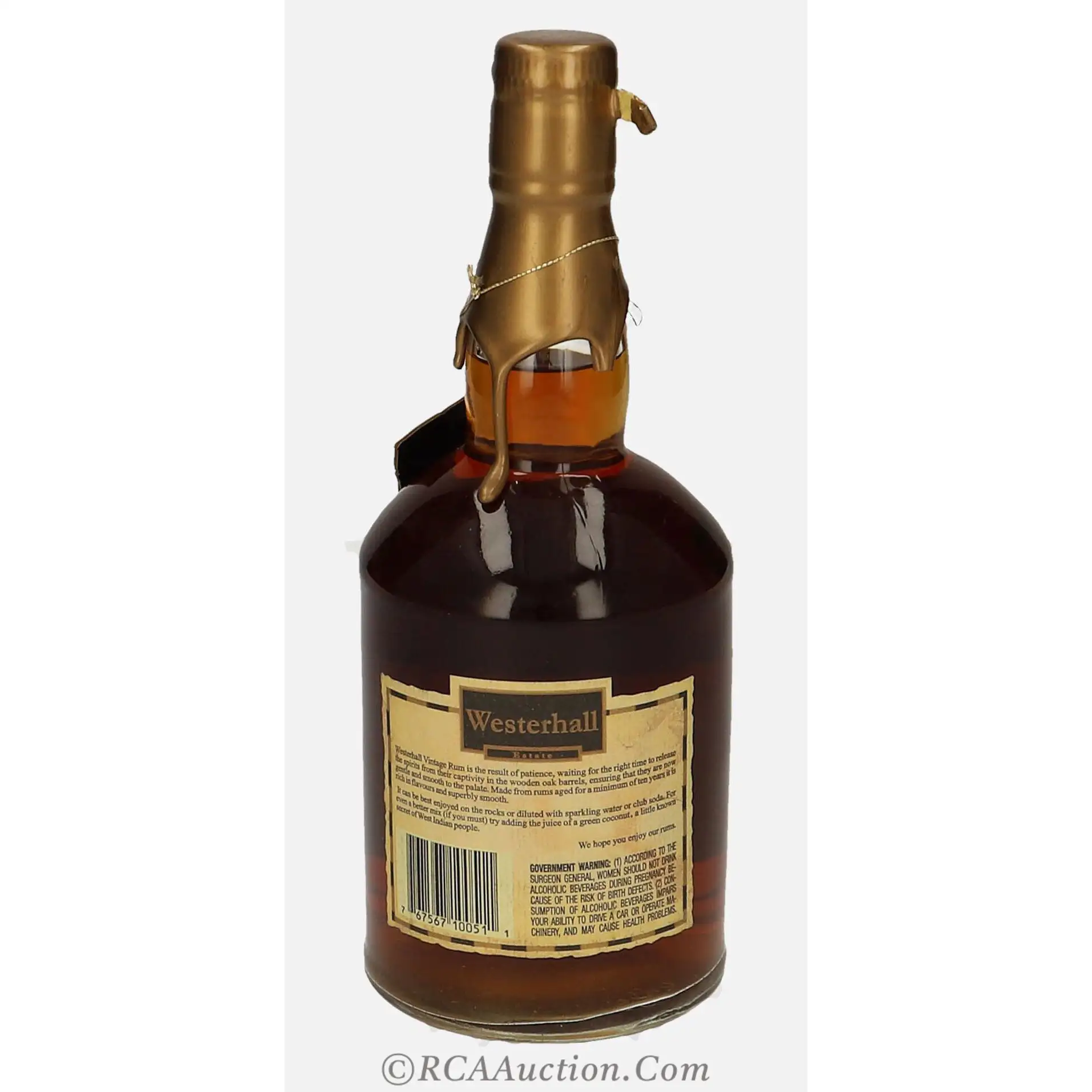 High resolution image of Westerhall Estate 10XO RUM