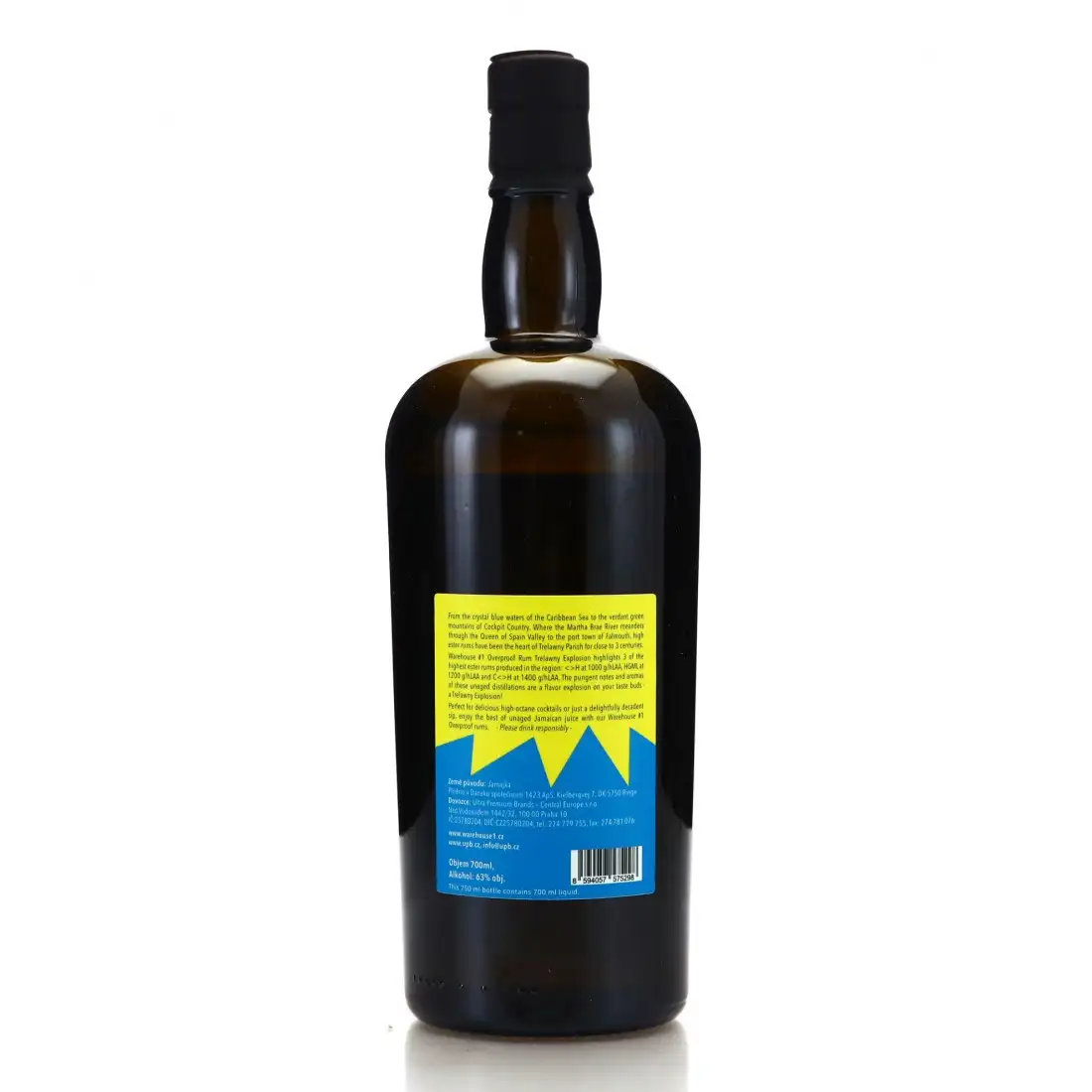 High resolution image of Warehouse #1 Hampden Overproof Rum Trelawny Explosion <>H