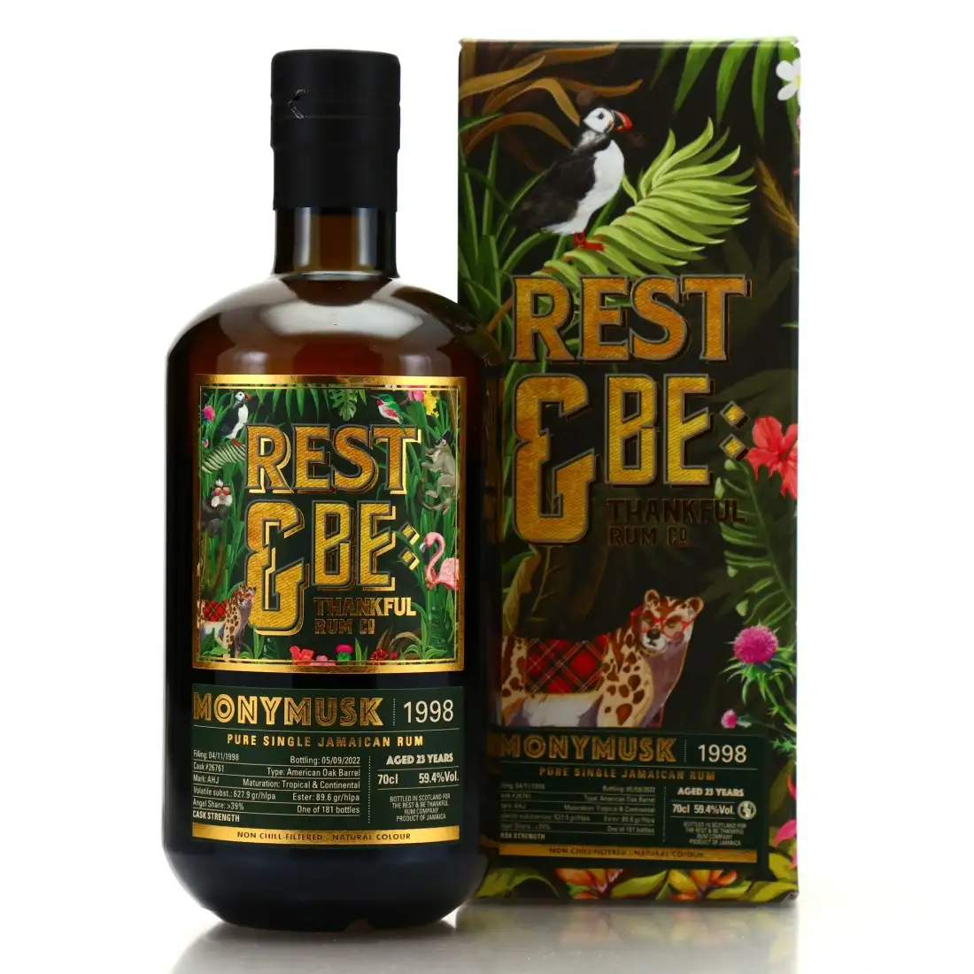 Bottle of Rest & Be Thankful Clarendon AHJ 1998