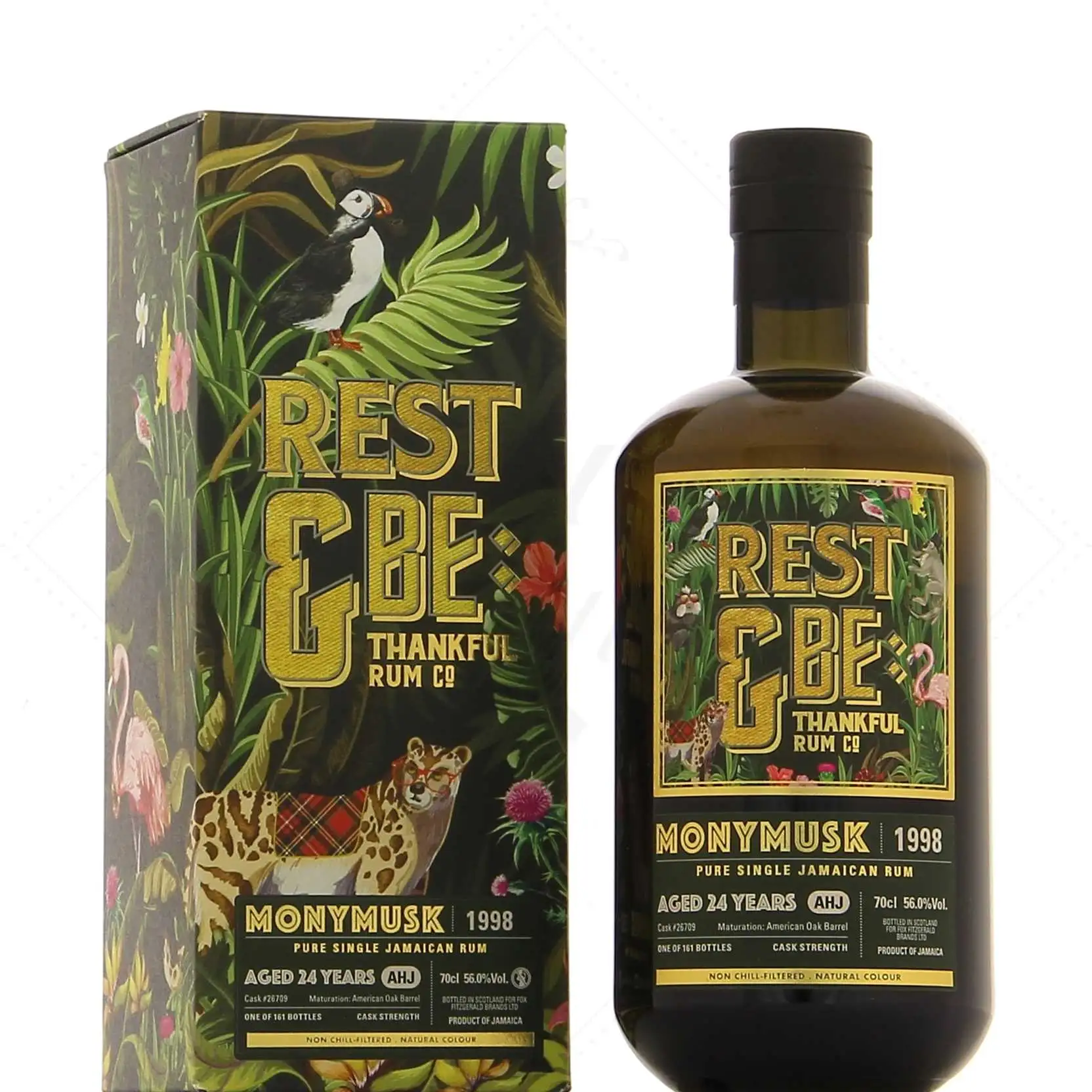 Bottle of Rest & Be Thankful Clarendon AHJ 1998