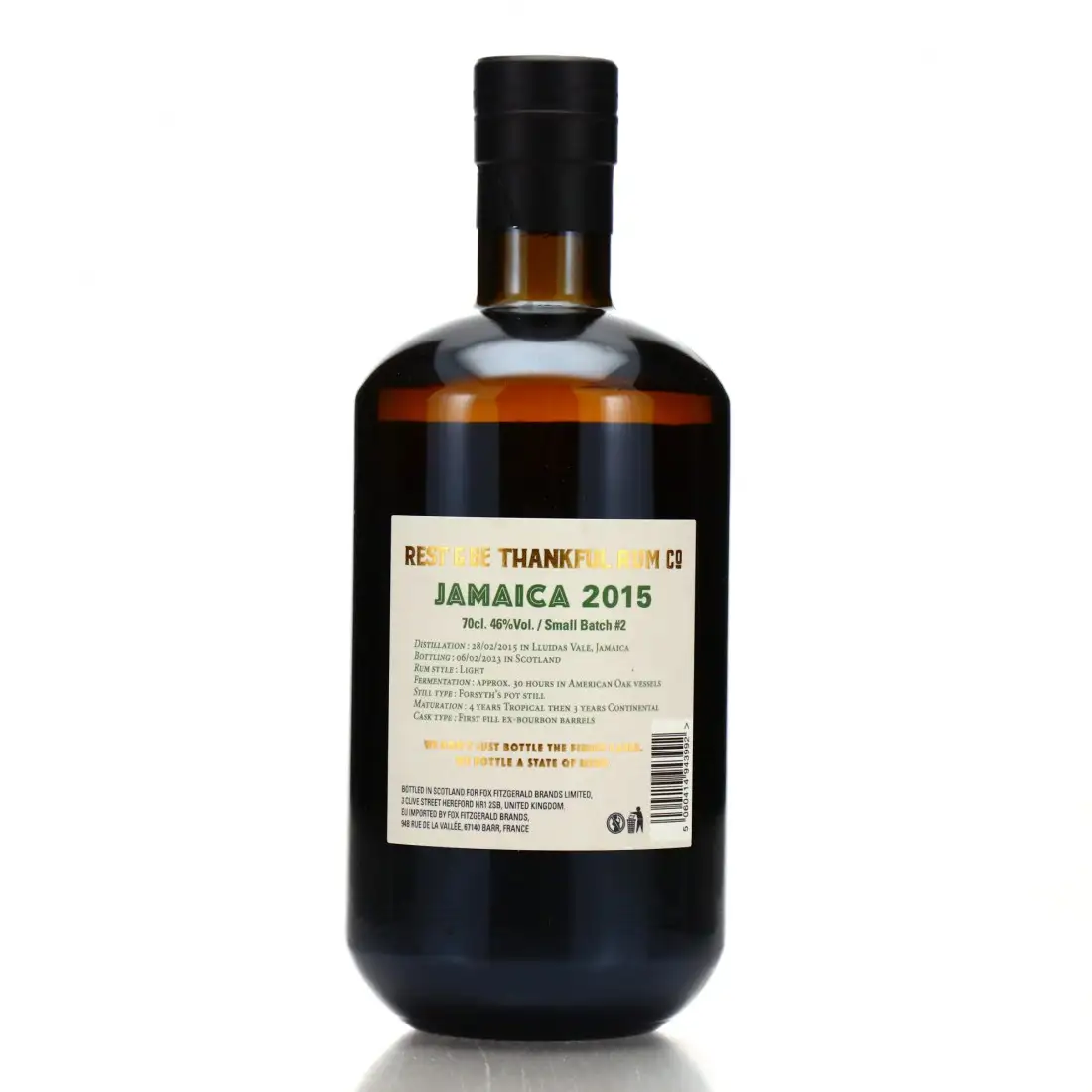 Hochauflösendes Bild von Rest &amp; Be Thankful Worthy Park Pure Single Jamaican Rum 2015