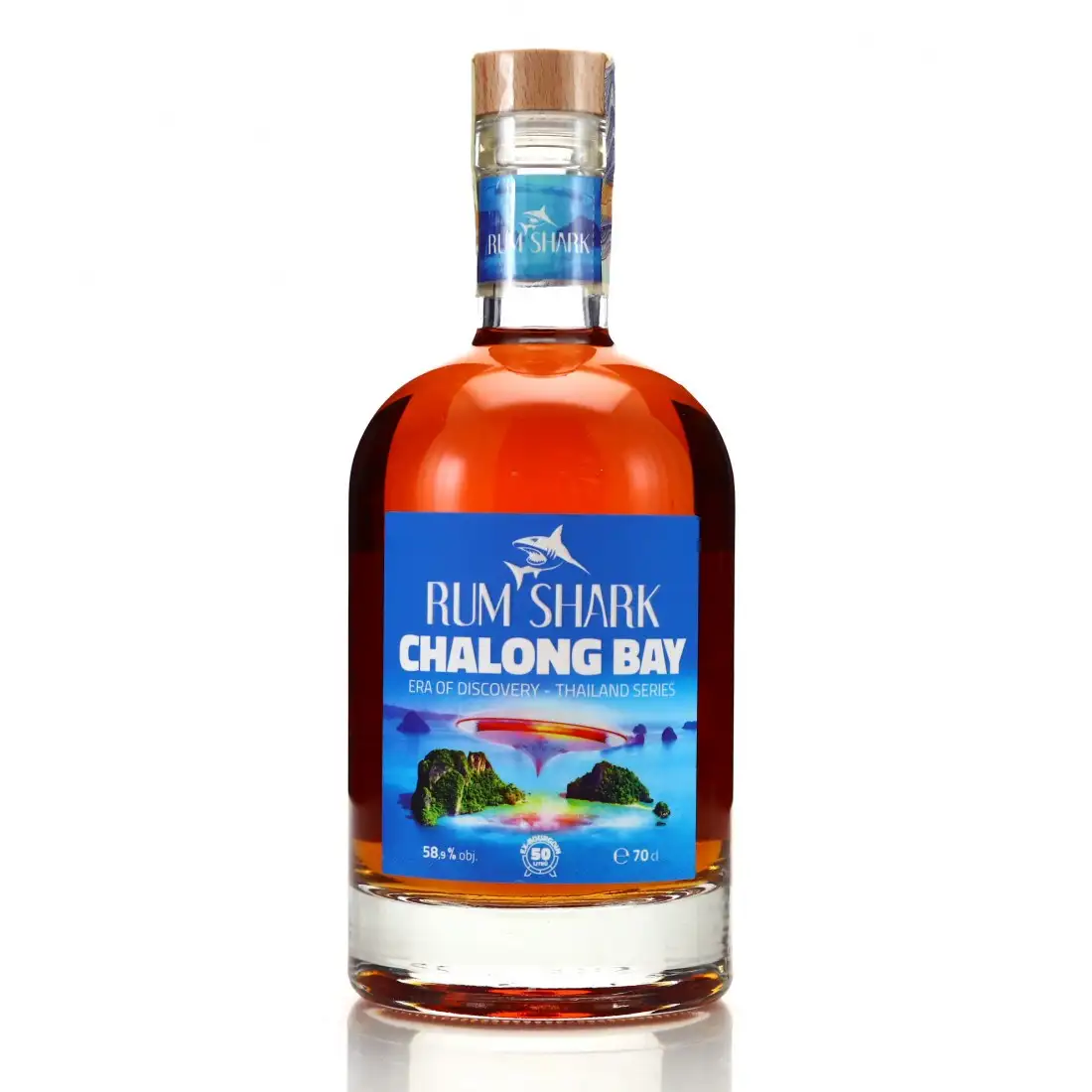 Bottle of Rum Shark Chalong Bay Distillery Era of Discovery 2019