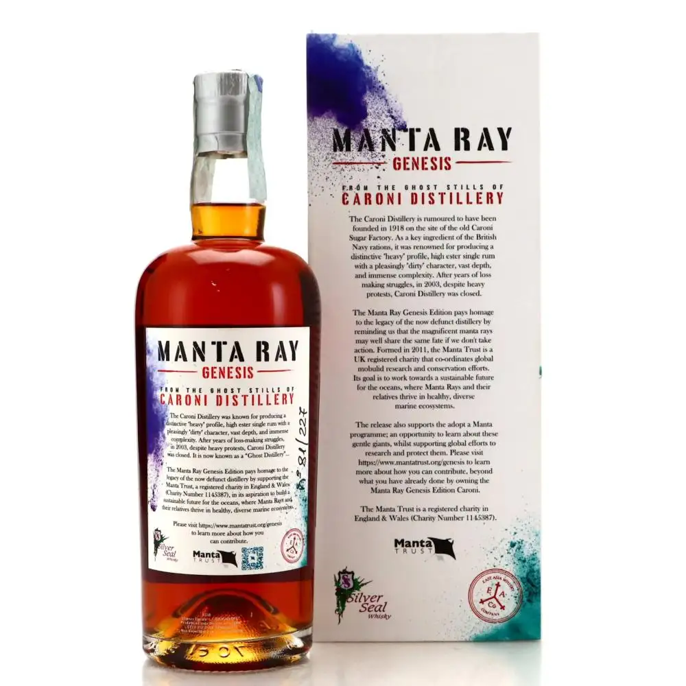 High resolution image of Silver Seal Caroni Manta Ray Genesis 1997