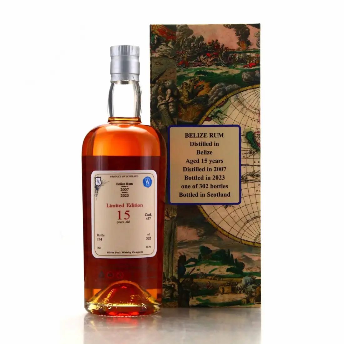 High resolution image of Silver Seal Belize Rum 2007