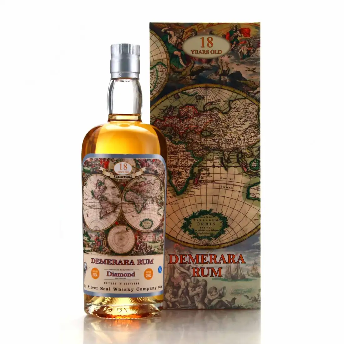 High resolution image of Silver Seal Diamond Demerara Rum 2004