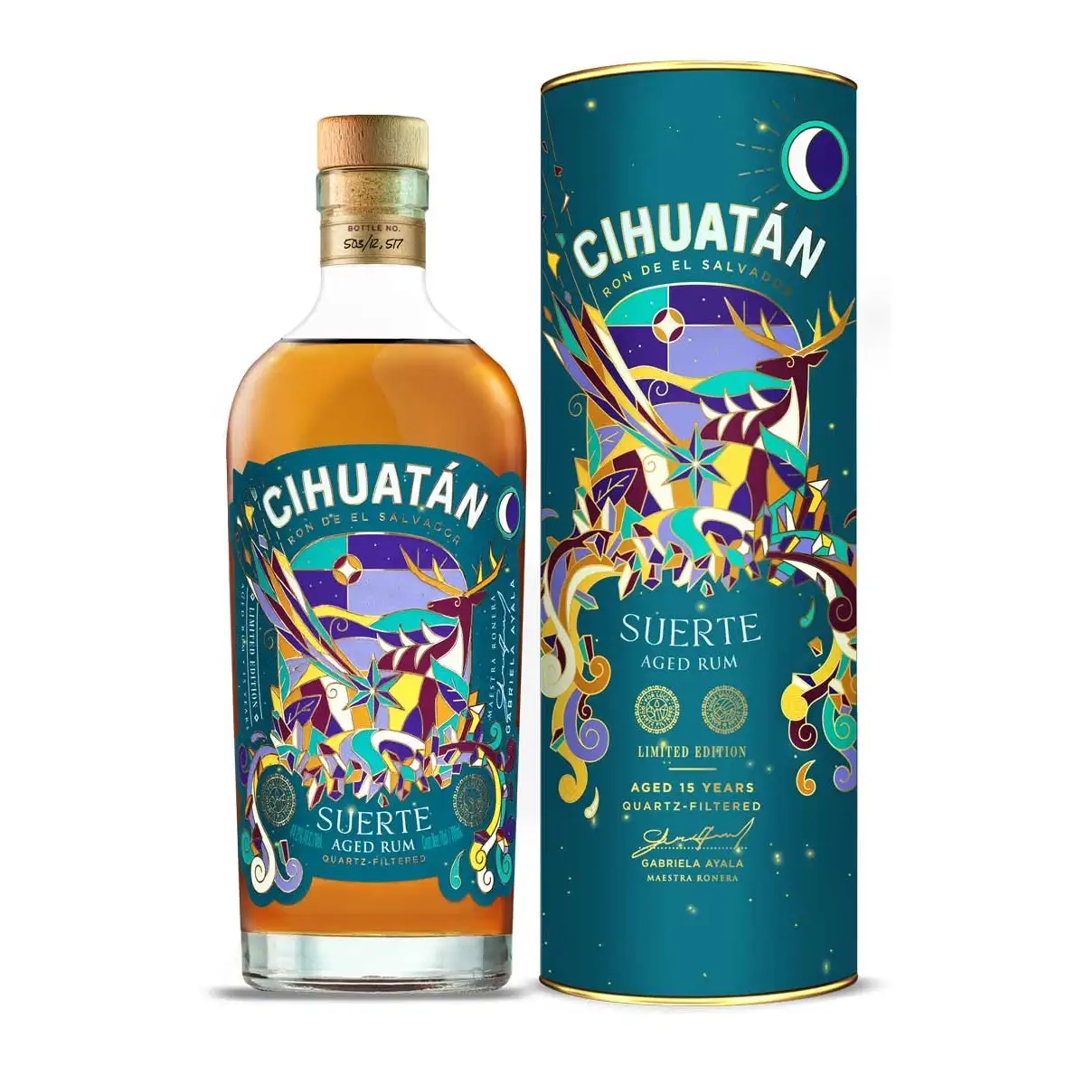 Bottle of Licorera Cihuatán Cihuatán Suerte Aged Rum