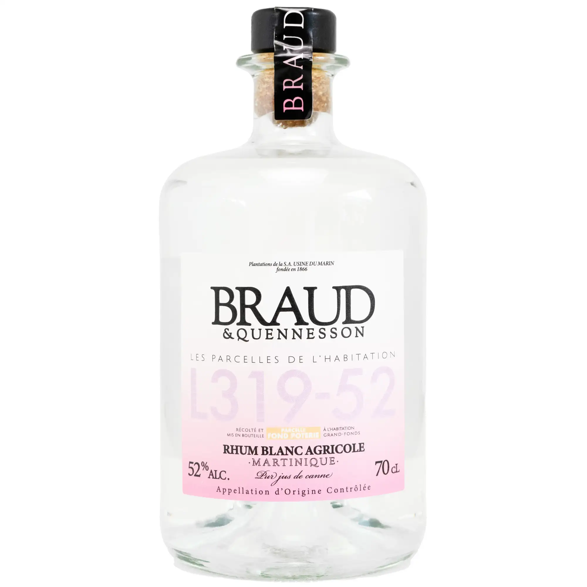 Bottle of S.A USINE DU MARIN Braud & Quennesson Les Parcelles de L’Habitation L319-52 2022