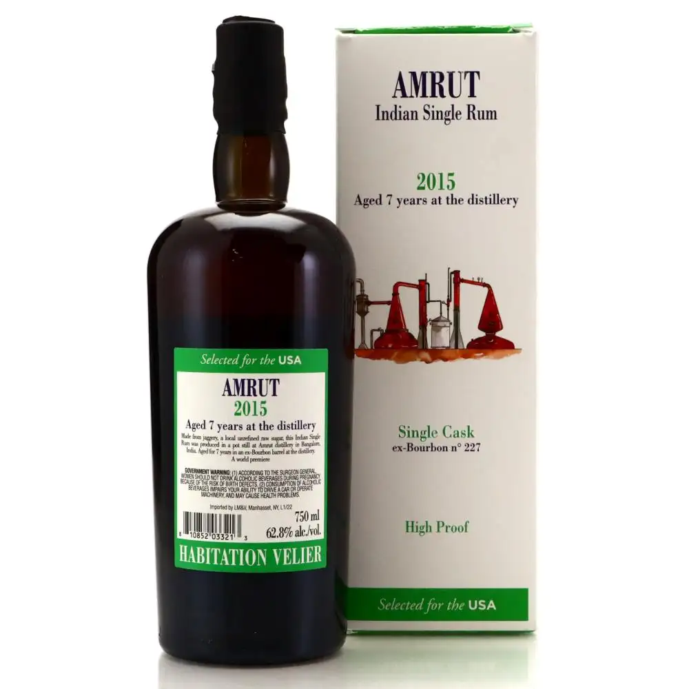 High resolution image of Habitation Velier Amrut Indian Pure Single Rum (Selection for the USA) 2015