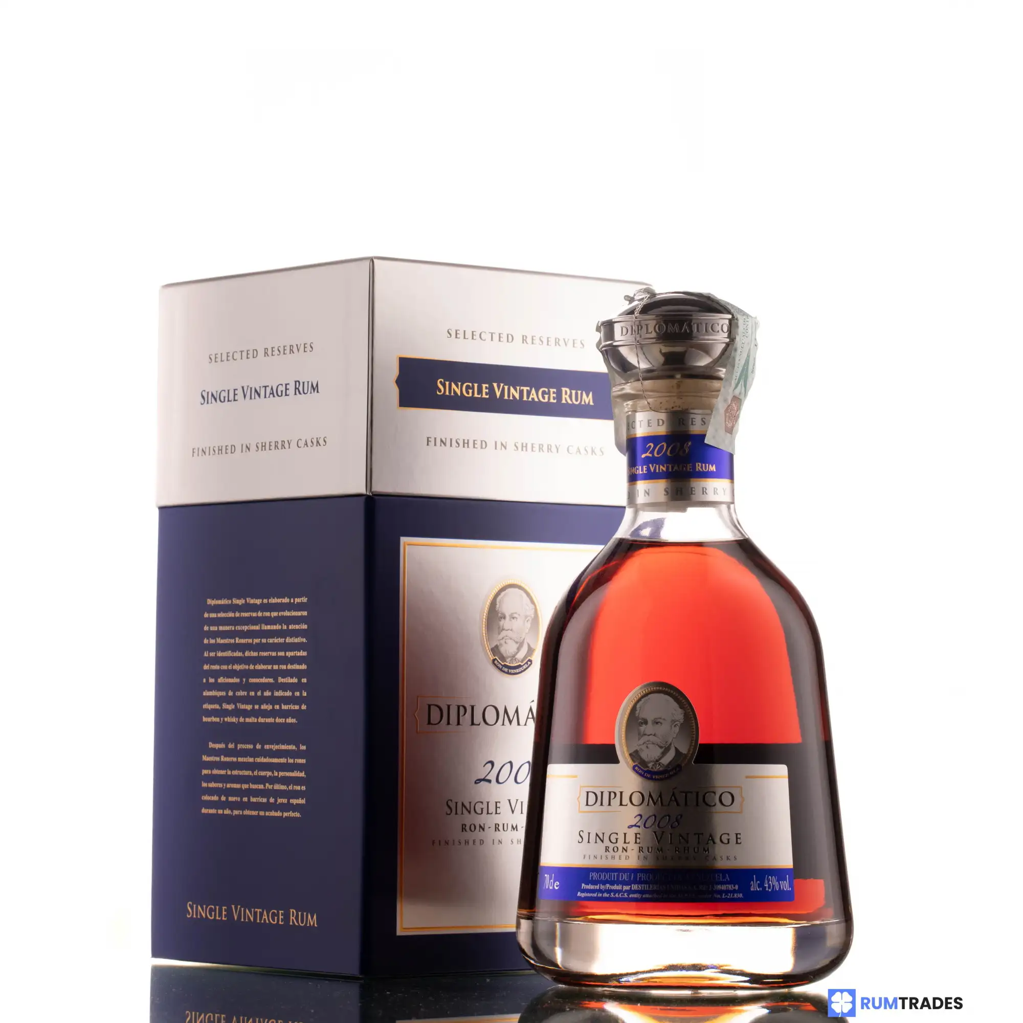 Bottle of Diplomático Single Vintage 2008