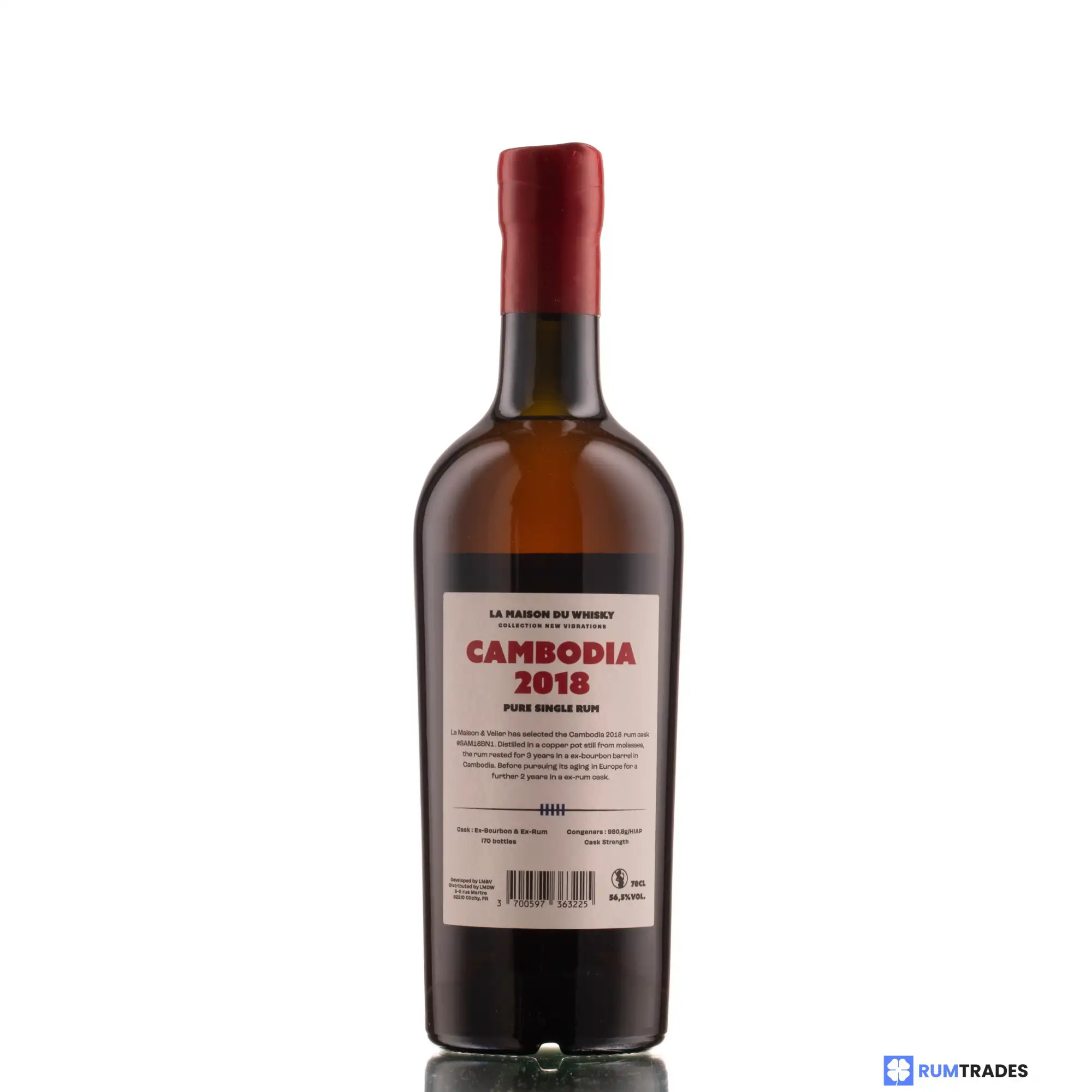 High resolution image of La Maison Du Whisky Samai Rhum Cambodia (Flag Series) 2018