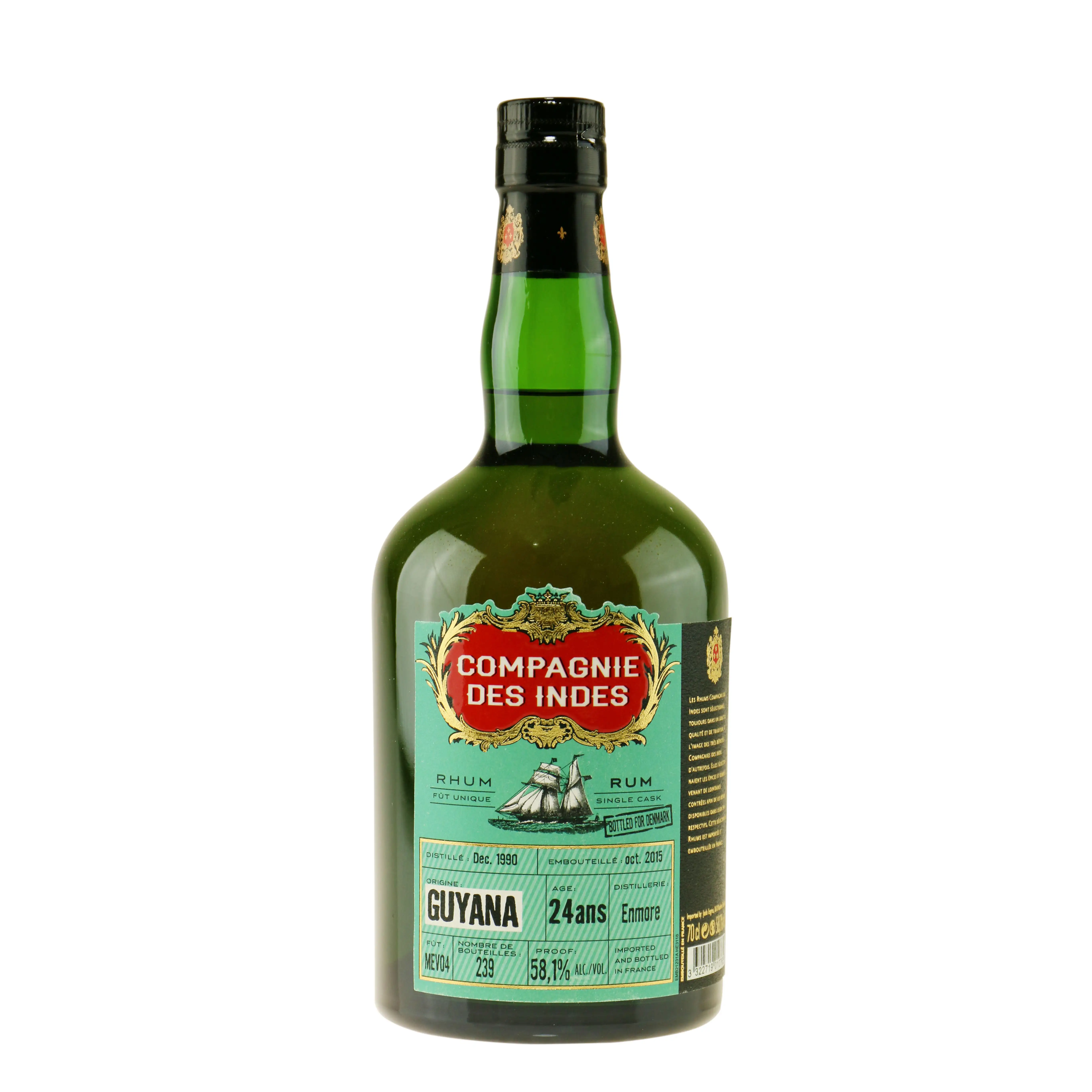 Bottle of CDI Enmore Guyana (Bottled for Denmark) 1990