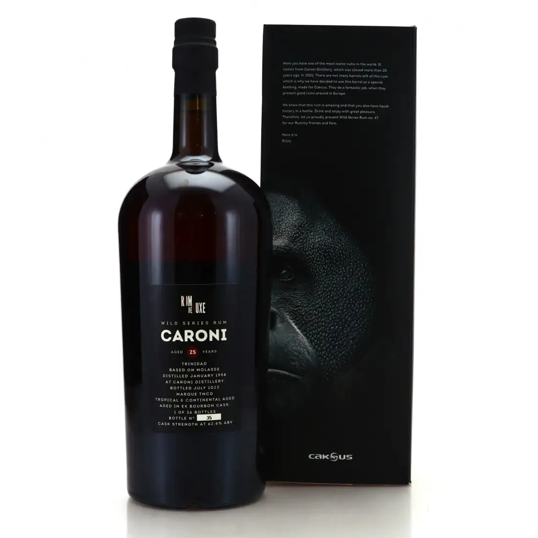 Image haute résolution de Romdeluxe Caroni Bottled for Caksus (Magnum) TMCG 1998
