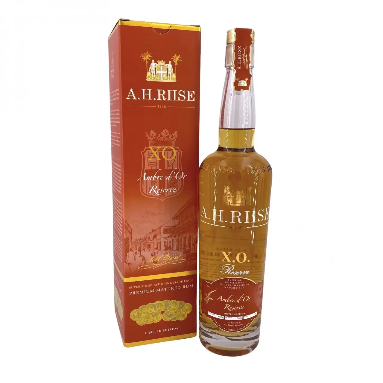 Bottle of A.H. Riise XO Ambre d‘Or Reserve