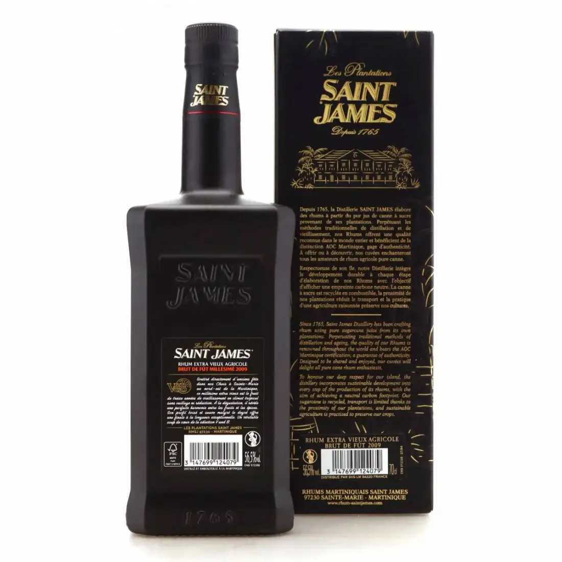 High resolution image of V&amp;B Saint James Brut de Fût (Sélection du Chai) 2009