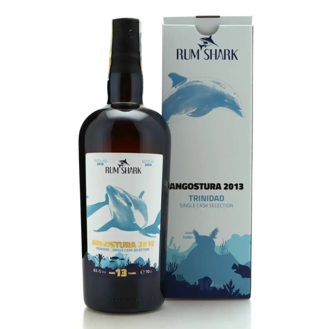 Bottle of Rum Shark T.D.L Angostura 2010
