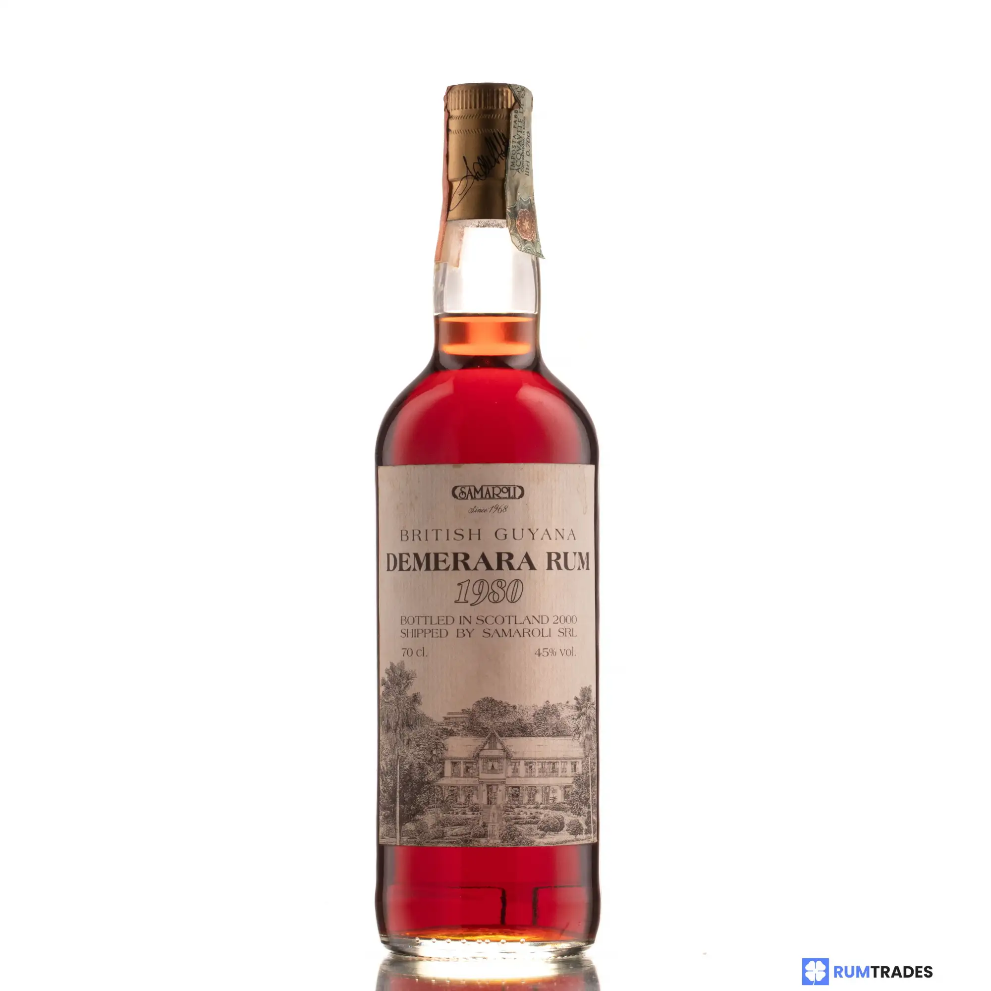 Hochauflösendes Bild von Samaroli British Guyana Demerara Rum 1980