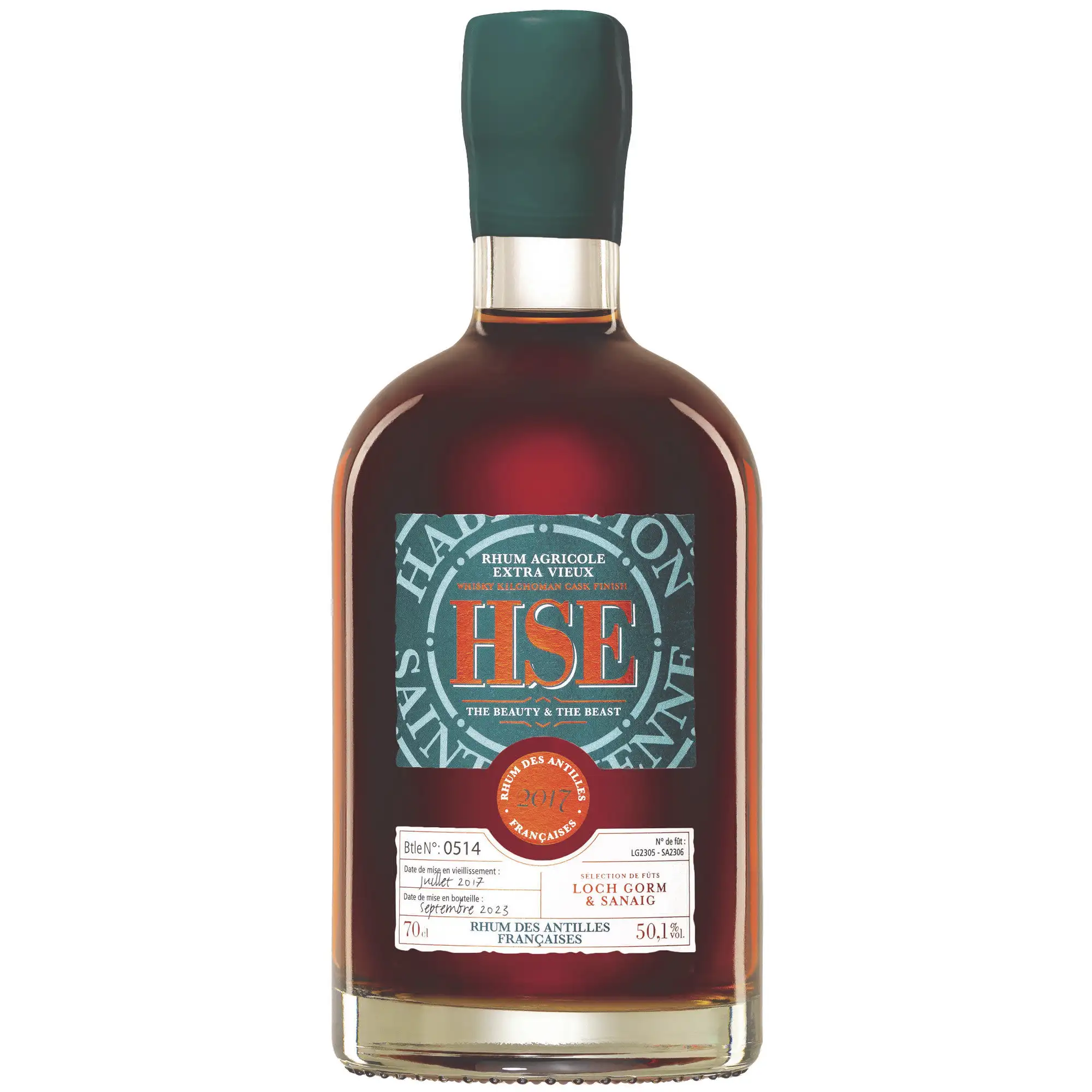 Bottle of HSE The Beauty and the Beast Finish Kilchoman 2017