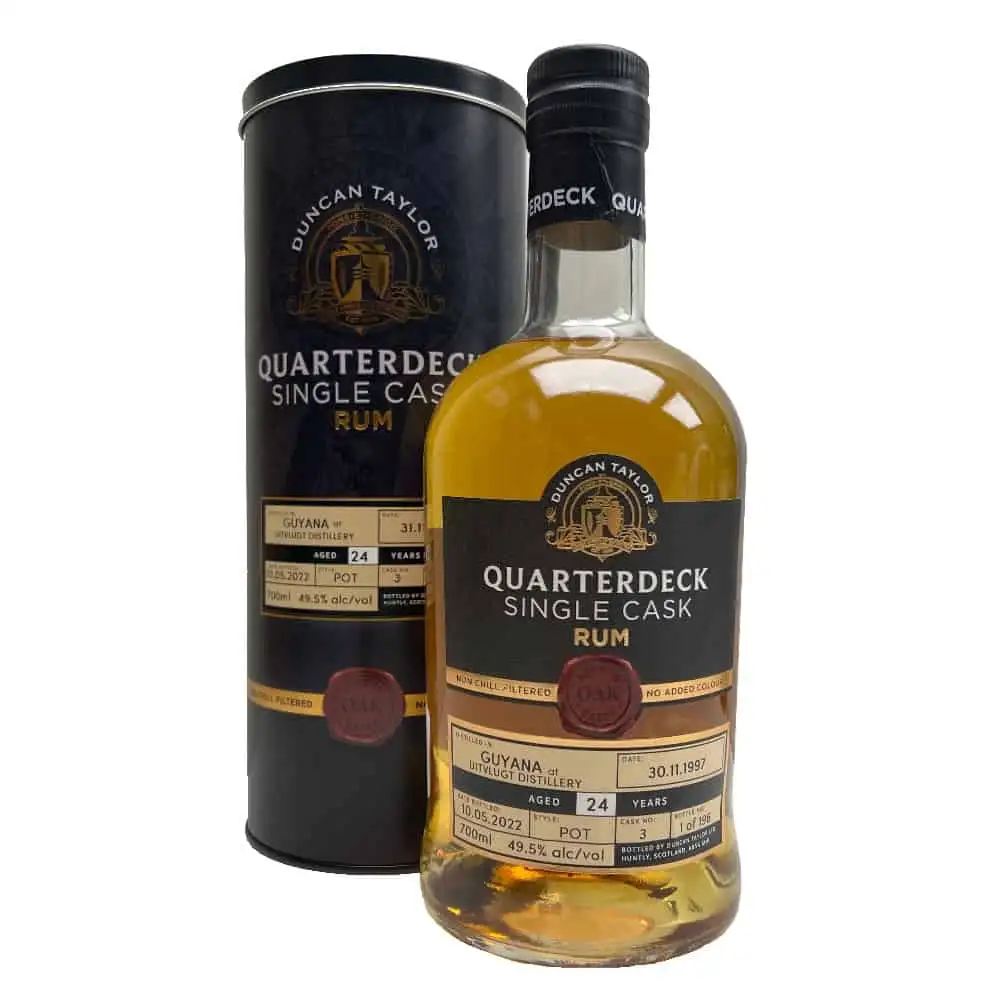 Bottle of Duncan Taylor Uitvlugt Quarterdeck Single Cask Guyana 1997