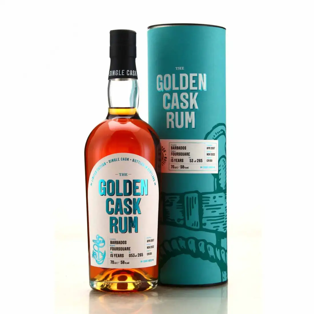 Bottle of House of Macduff Foursquare Golden Cask Rum 2007