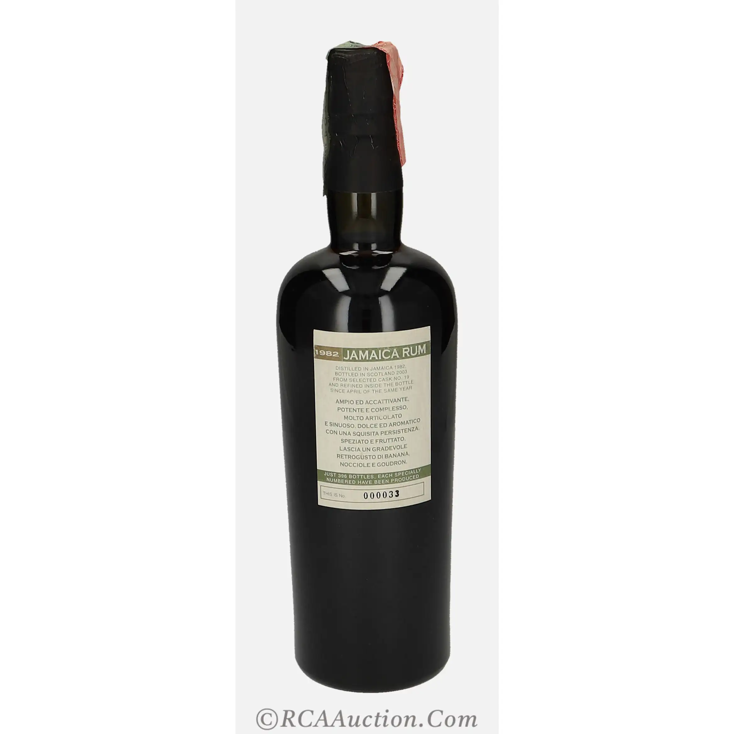 Image haute résolution de Samaroli Jamaica Single Cask 1982