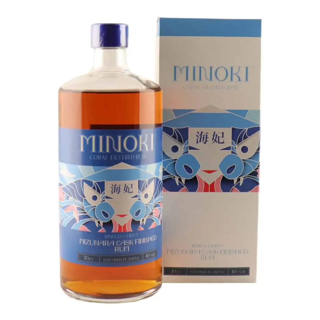 Bottle of Minioki Mizunara Cask Finished Rum 2021