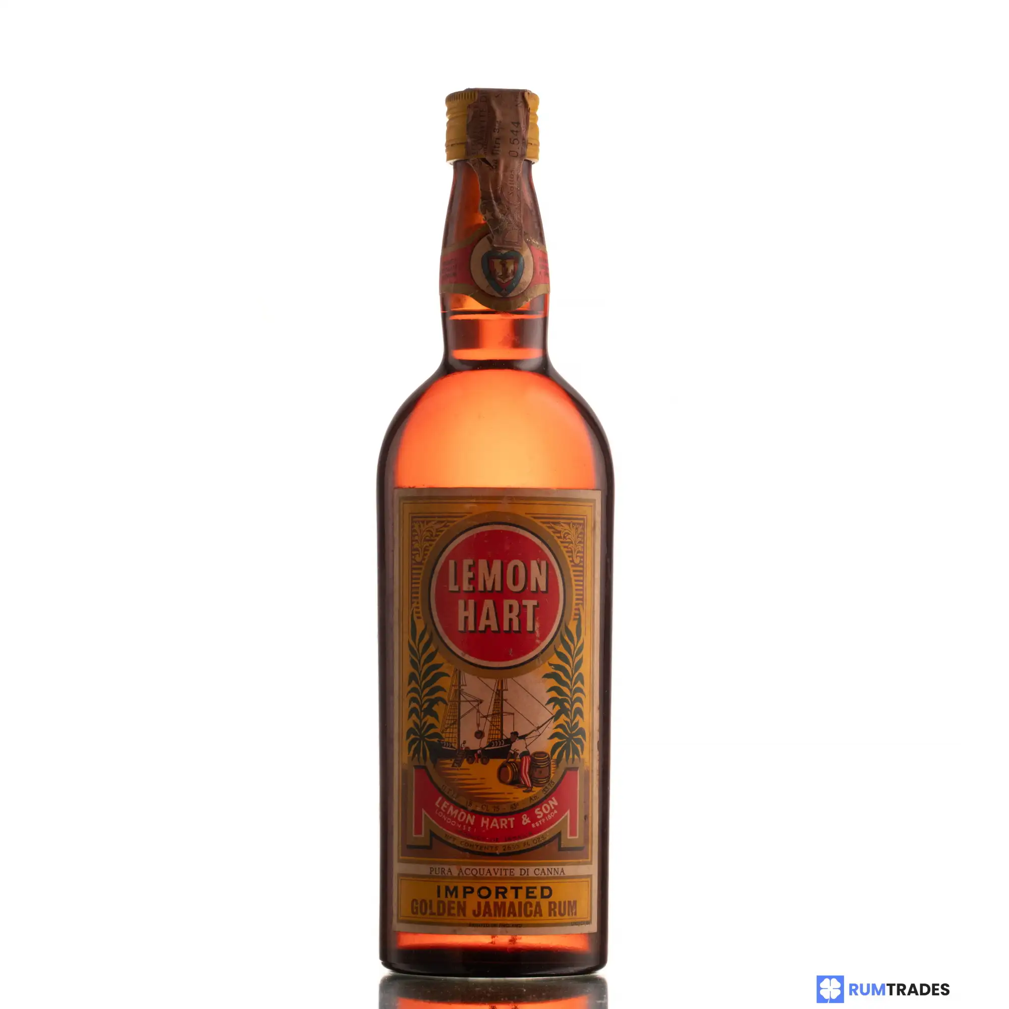 Bottle of Lemon Hart & Son Golden Jamaica Rum Imported (Vintage)