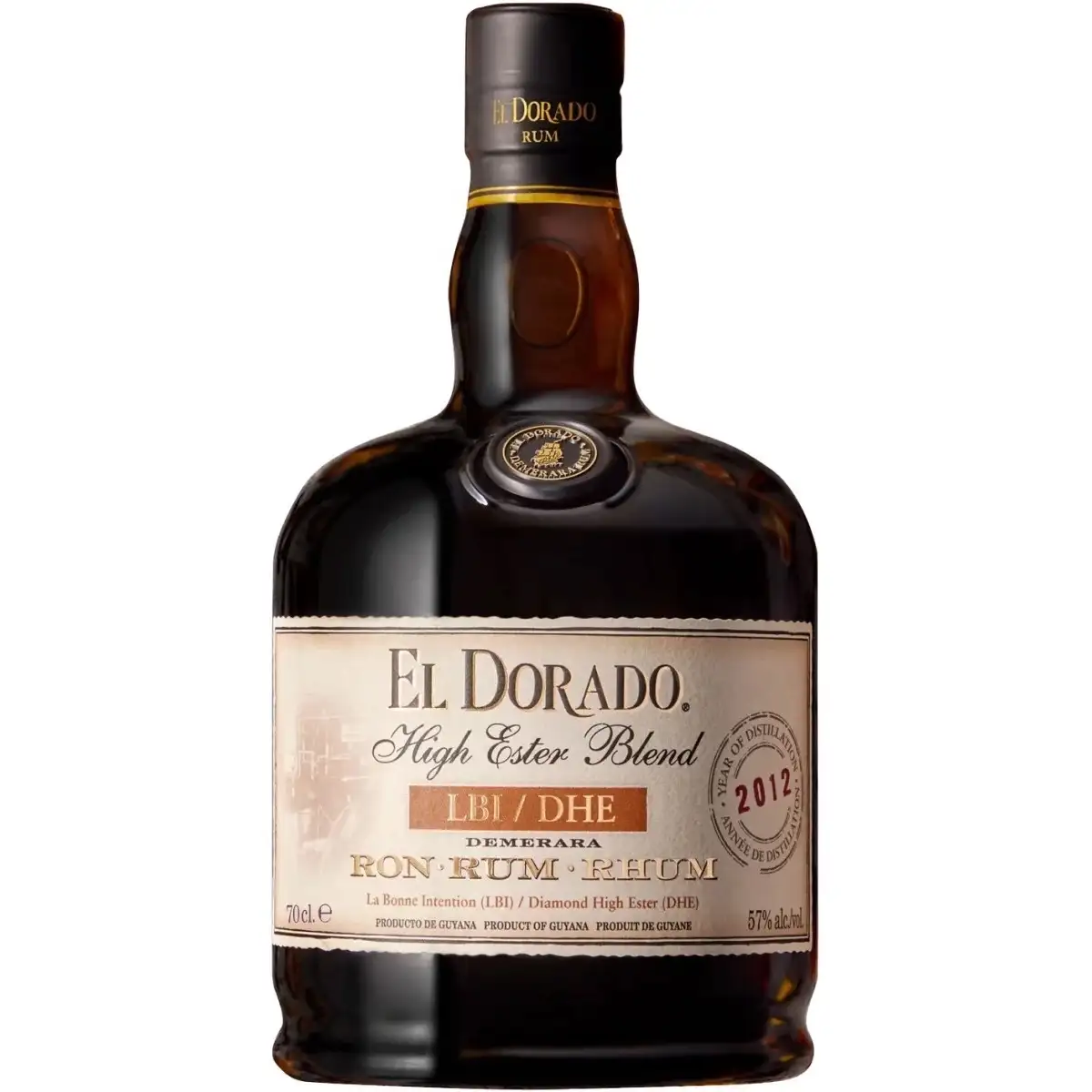Bottle of DDL El Dorado High Ester Blend LBI/DHE 2012