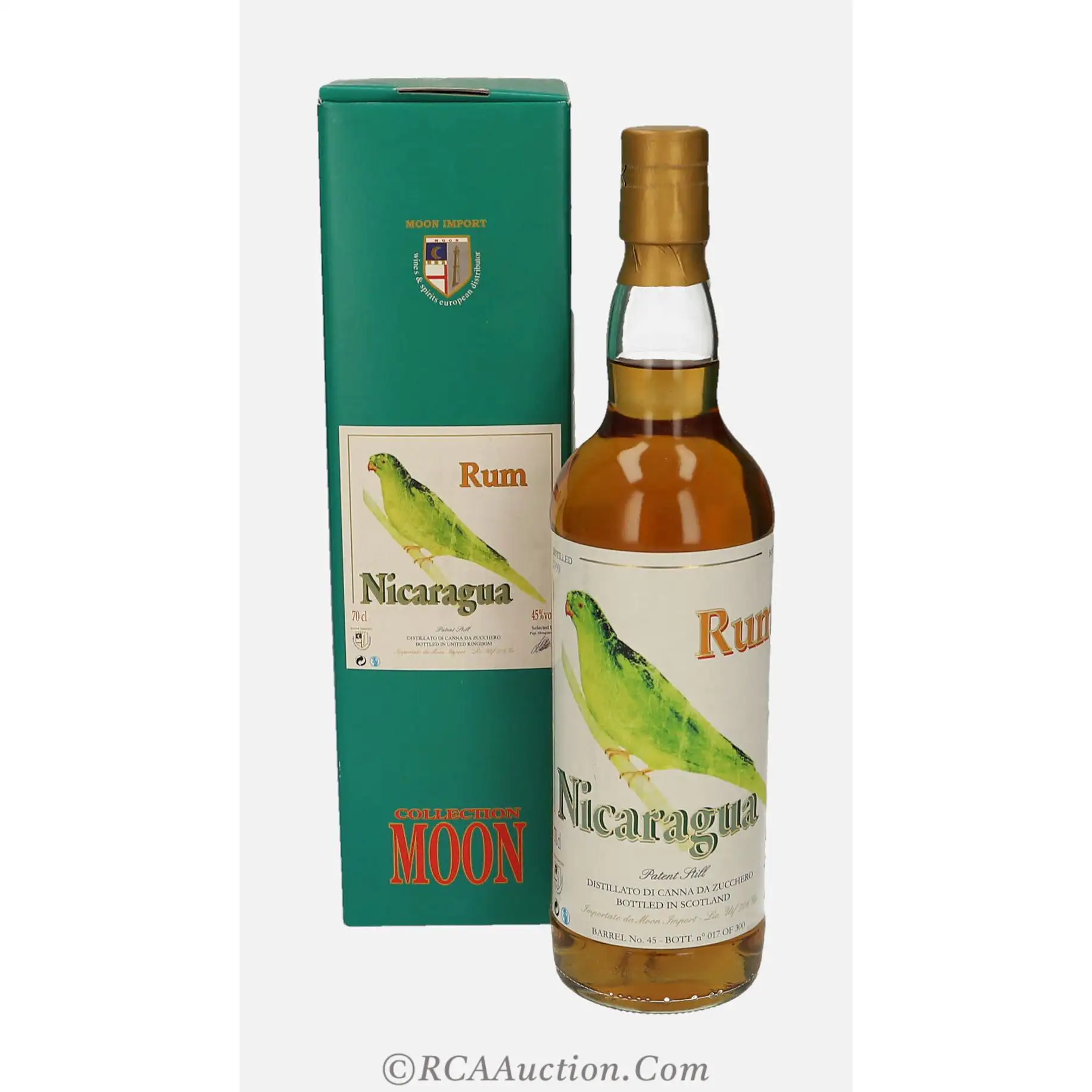 Hochauflösendes Bild von Moon Import Rum Nicaragua 1999