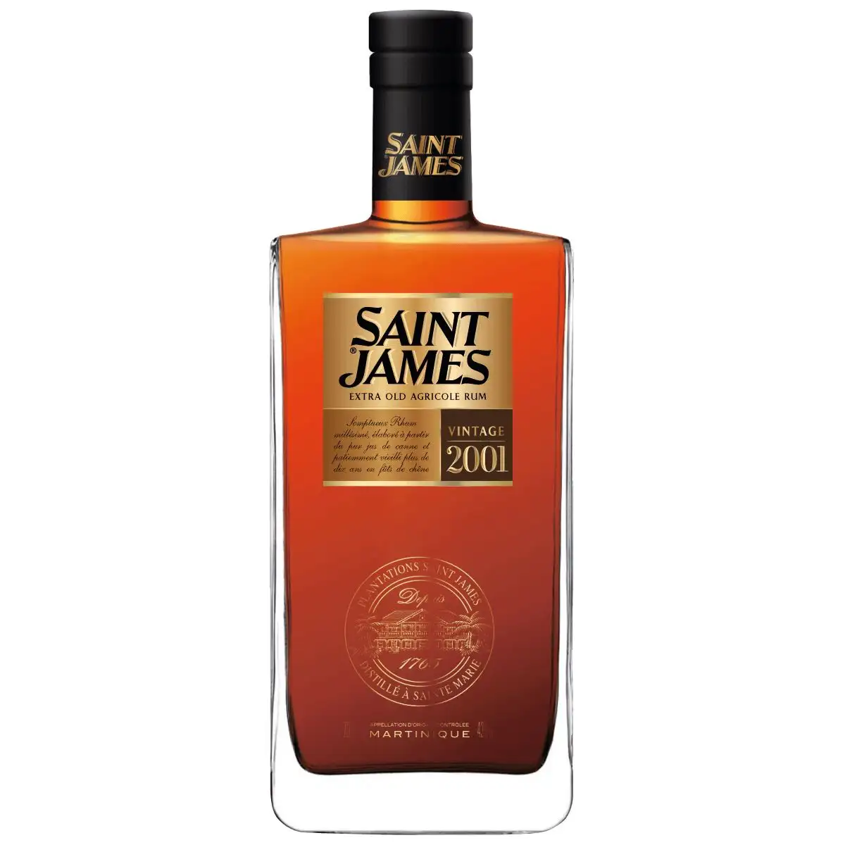 Bottle of Saint James 2001