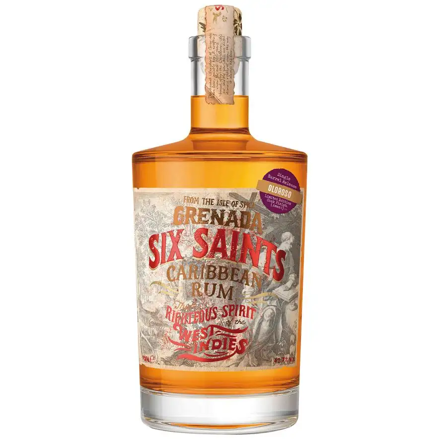 Bottle of Grenada Distillers Six Saints Oloroso Finish