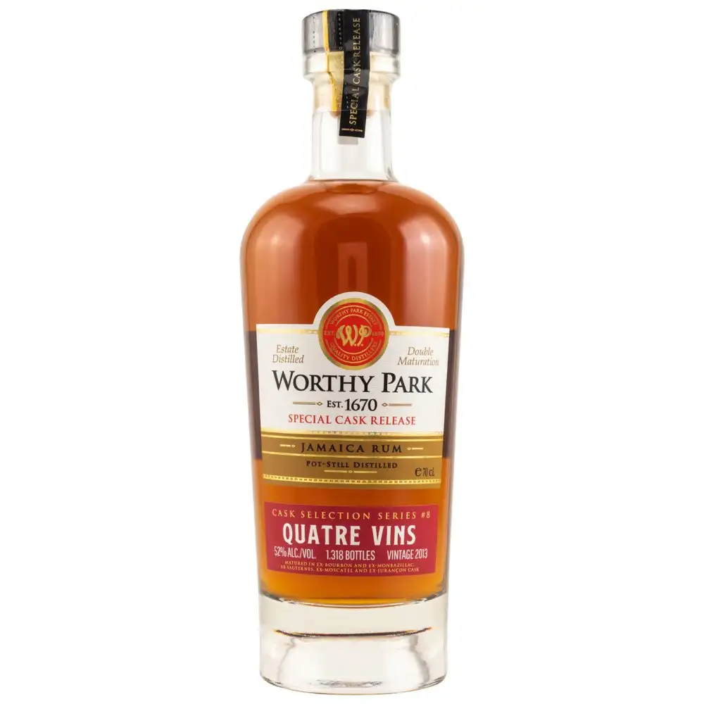 Bottle of Worthy Park Special Cask Release #8 Quatre Vins 2013
