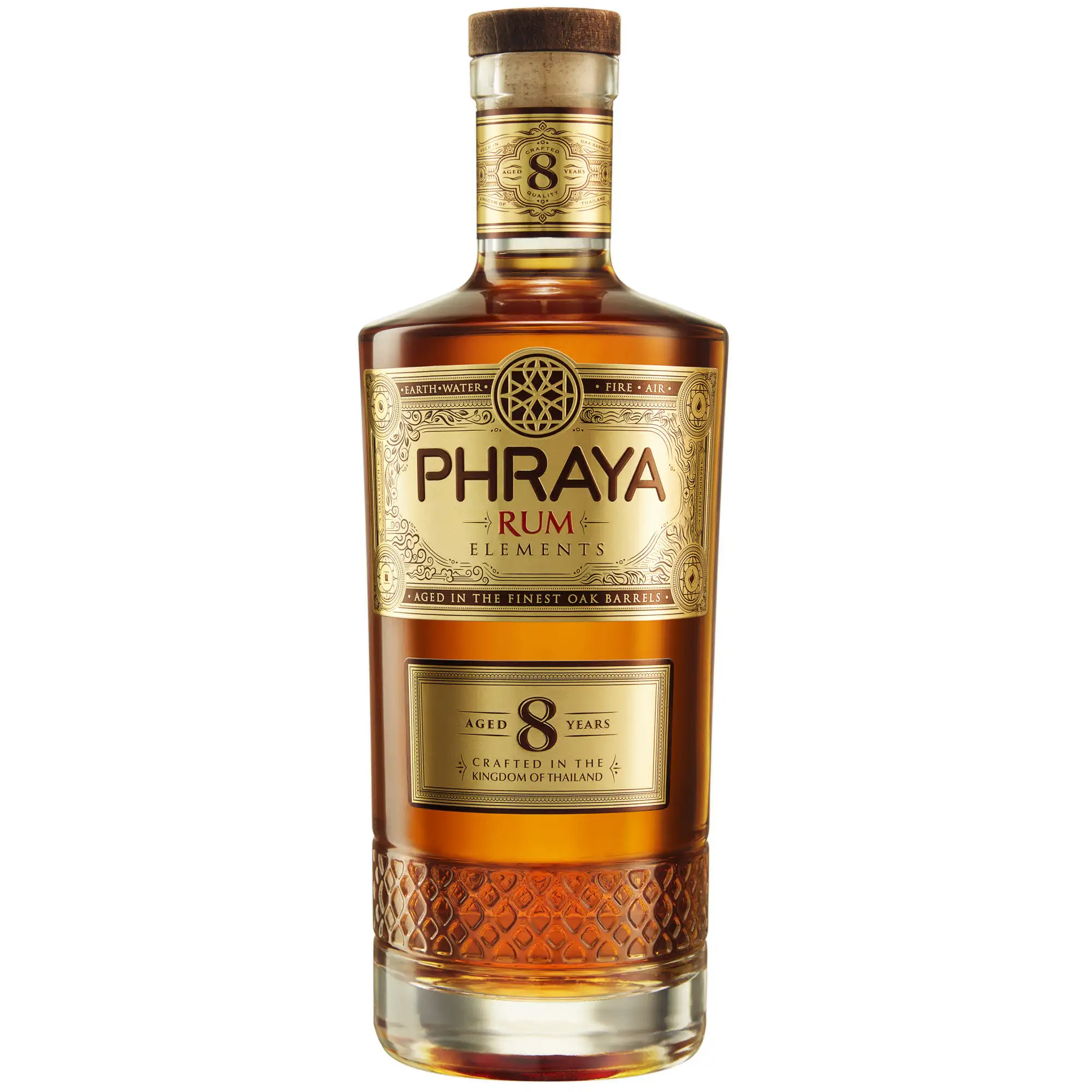 Bottle of Sangsom Phraya Rum Elements