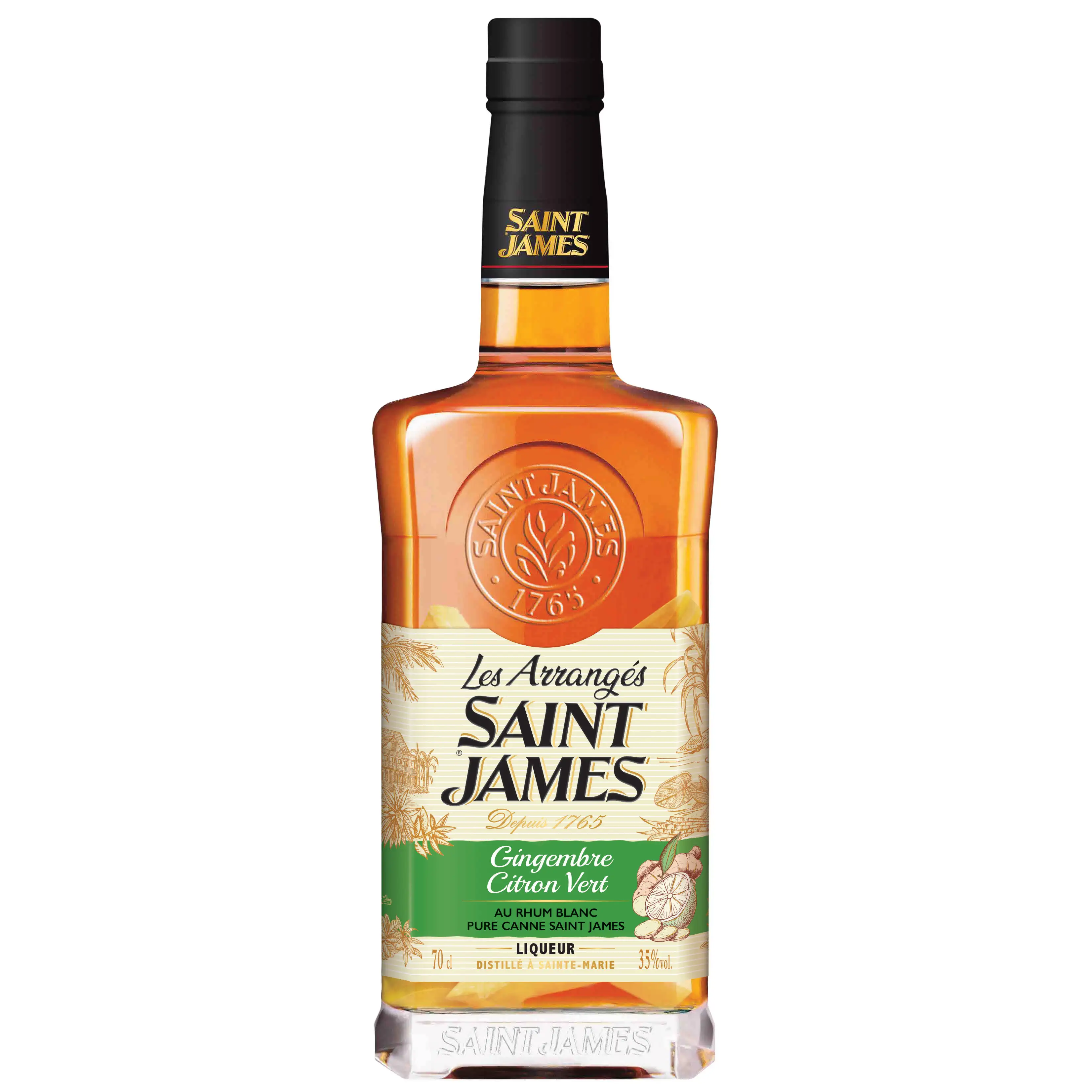 Bottle of Saint James Les Arrangés Gingembre Citron Vert