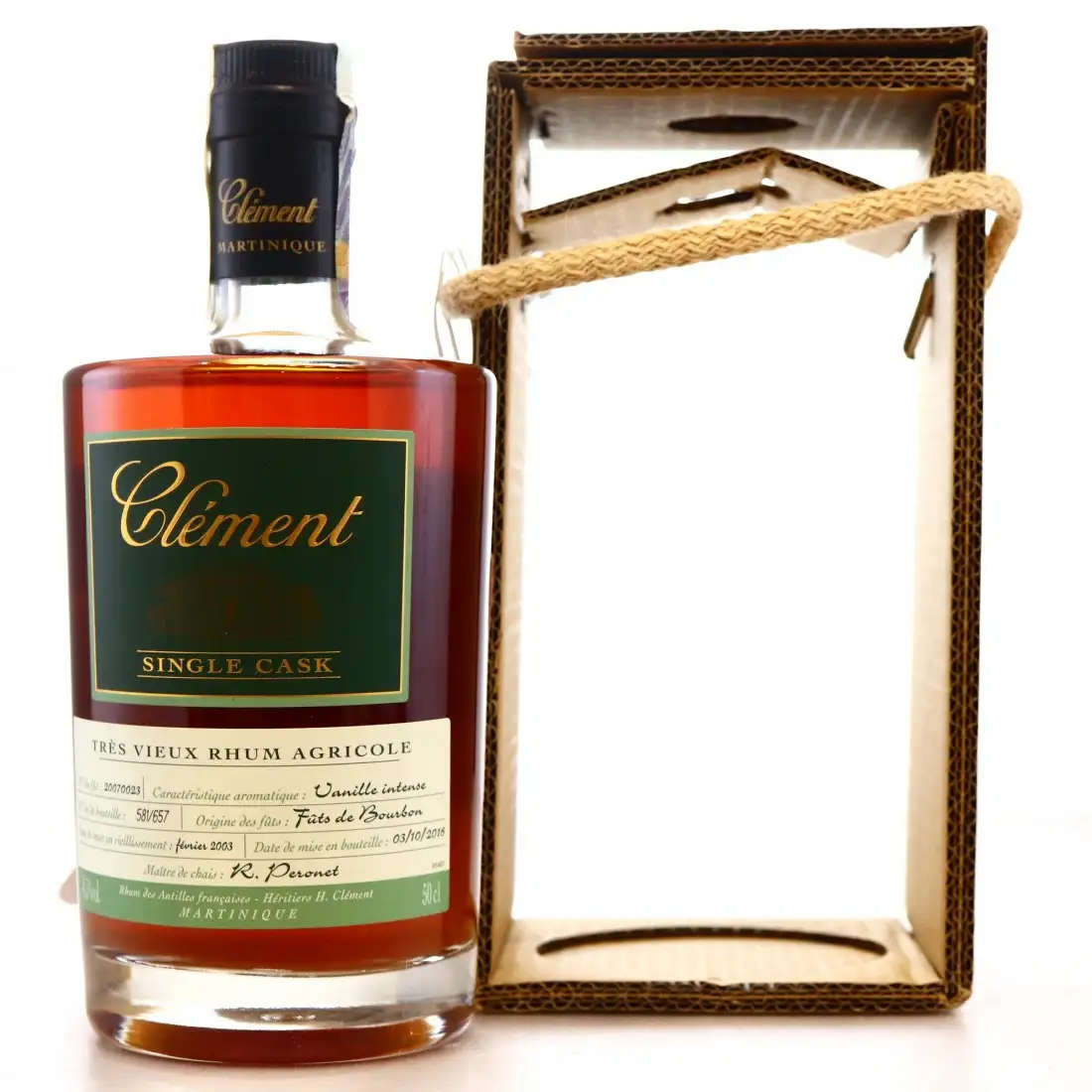 Image haute résolution de Clément Single Cask Vanille Intense 2003