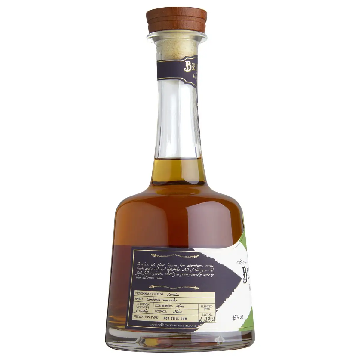 High resolution image of Perola Long Pond & Clarendon Bellamy‘s Reserve Rum Jamaica Pot Still Rum