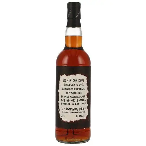 Bottle of Thompson Bros. Dominican Rum 2013
