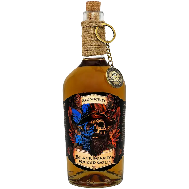 Bottle of Rumuerte Blackbeard's Spiced Rum