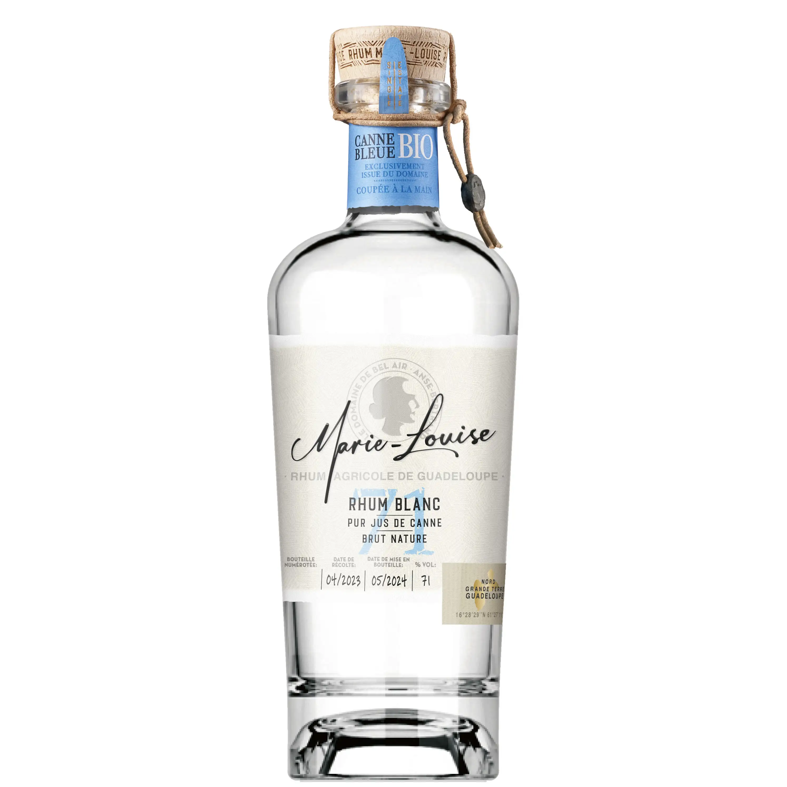 Bottle of Domaine de Bel Air Carrere Marie Louise Rhum Blanc (Pur Jus de Canne Brut Nature) 2023