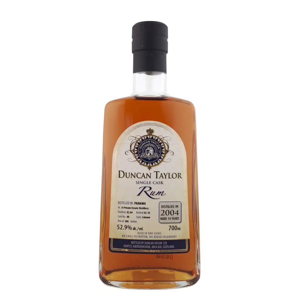 Bottle of Duncan Taylor Private Estate Single Cask Rum 2004