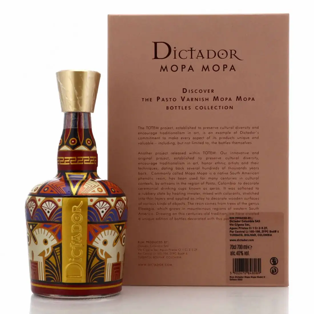 Hochauflösendes Bild von Dictador Mopa Mopa Bourbon Cask Model D 1987