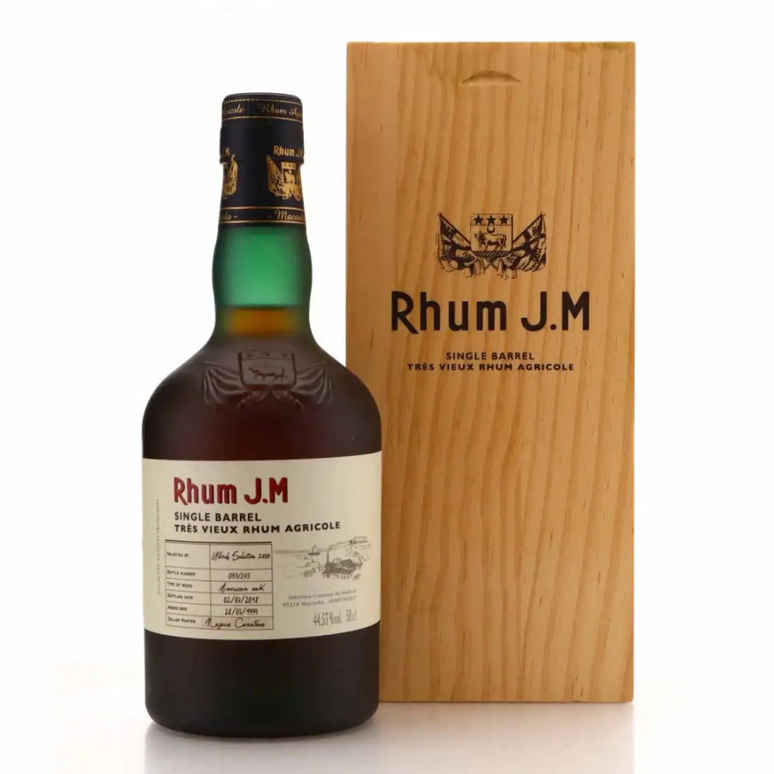 Hochauflösendes Bild von Rhum J.M Single Barrel (Ullrich Selection 2018) 1999