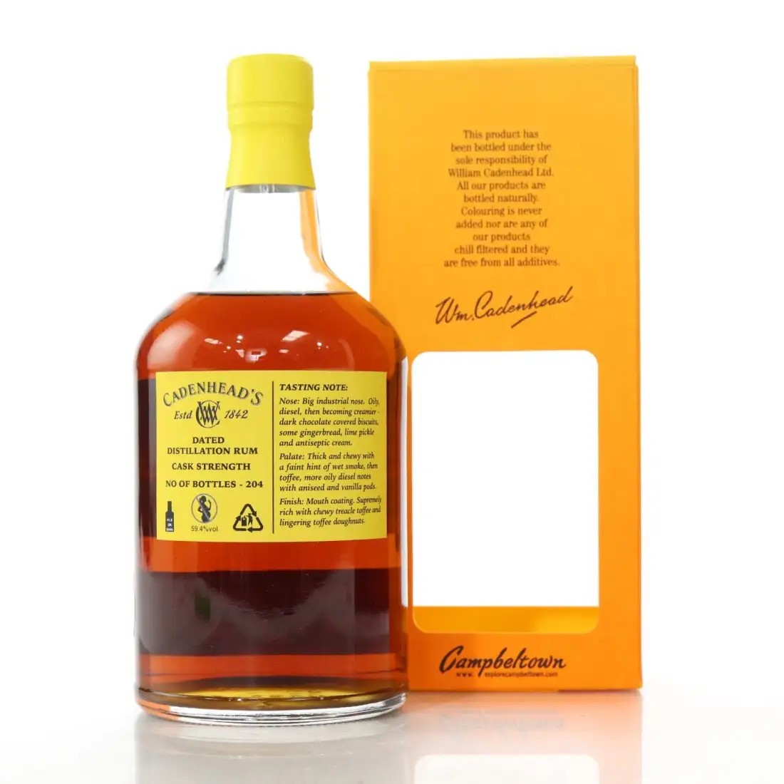 Image haute résolution de Cadenhead‘s Caroni HTR 1997