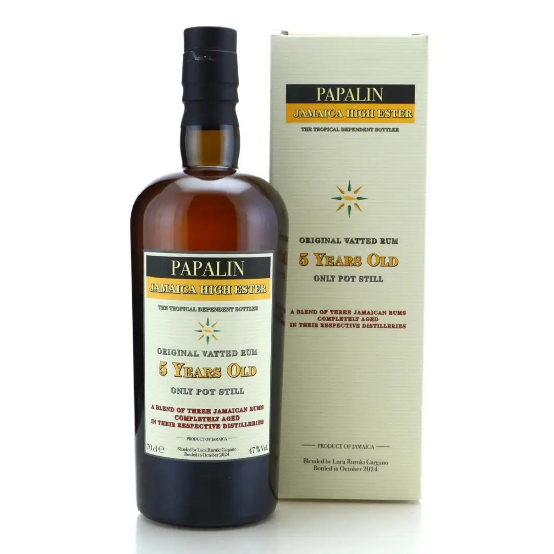 Bottle of Velier Papalin Jamaica High Ester 5 Years Old 2019