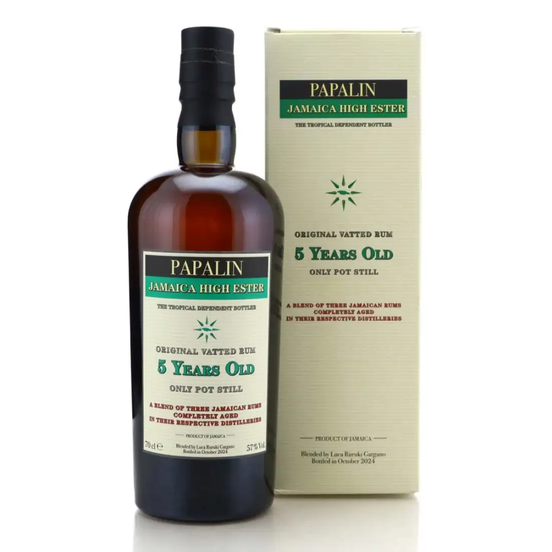 Bottle of Velier Papalin Jamaica High Esters 2019