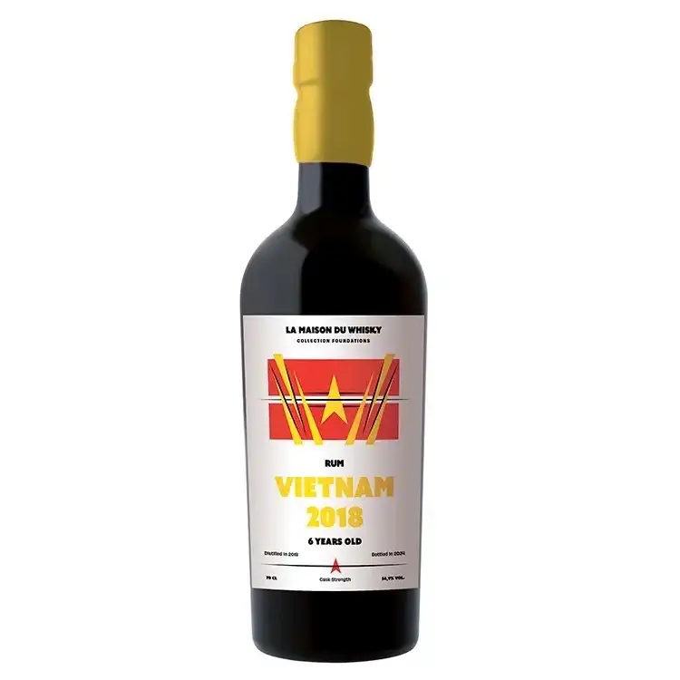 Bottle of La Maison Du Whisky Distillerie d’Indochine Rum Vietnam Flag Series (Collection Foundations) 2018