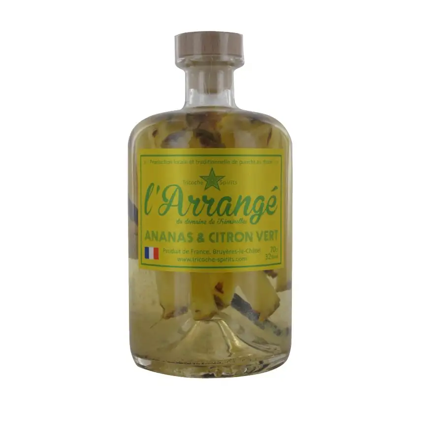 Image haute résolution de Tricoche Spirits L’Arrangé Ananas & Citron Vert