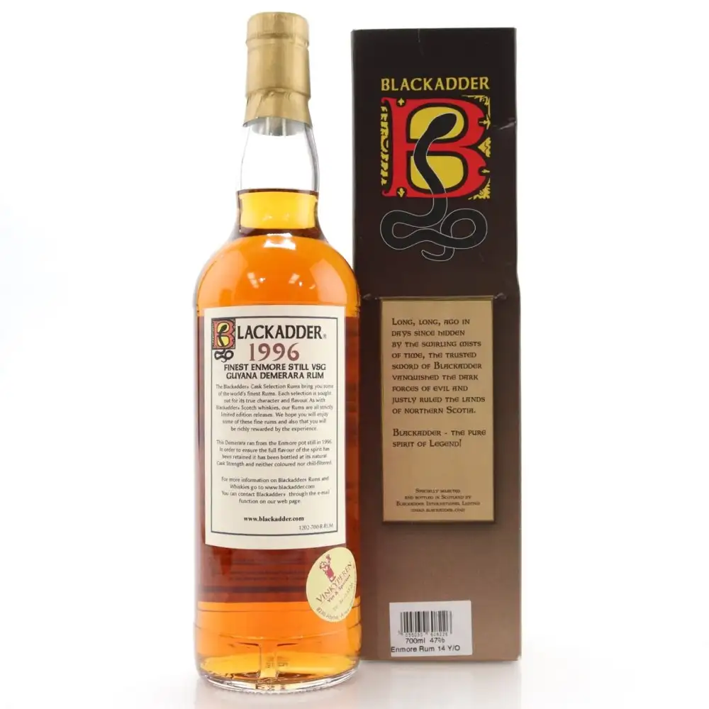High resolution image of Blackadder Enmore Cask Selection Rum VSG 1996