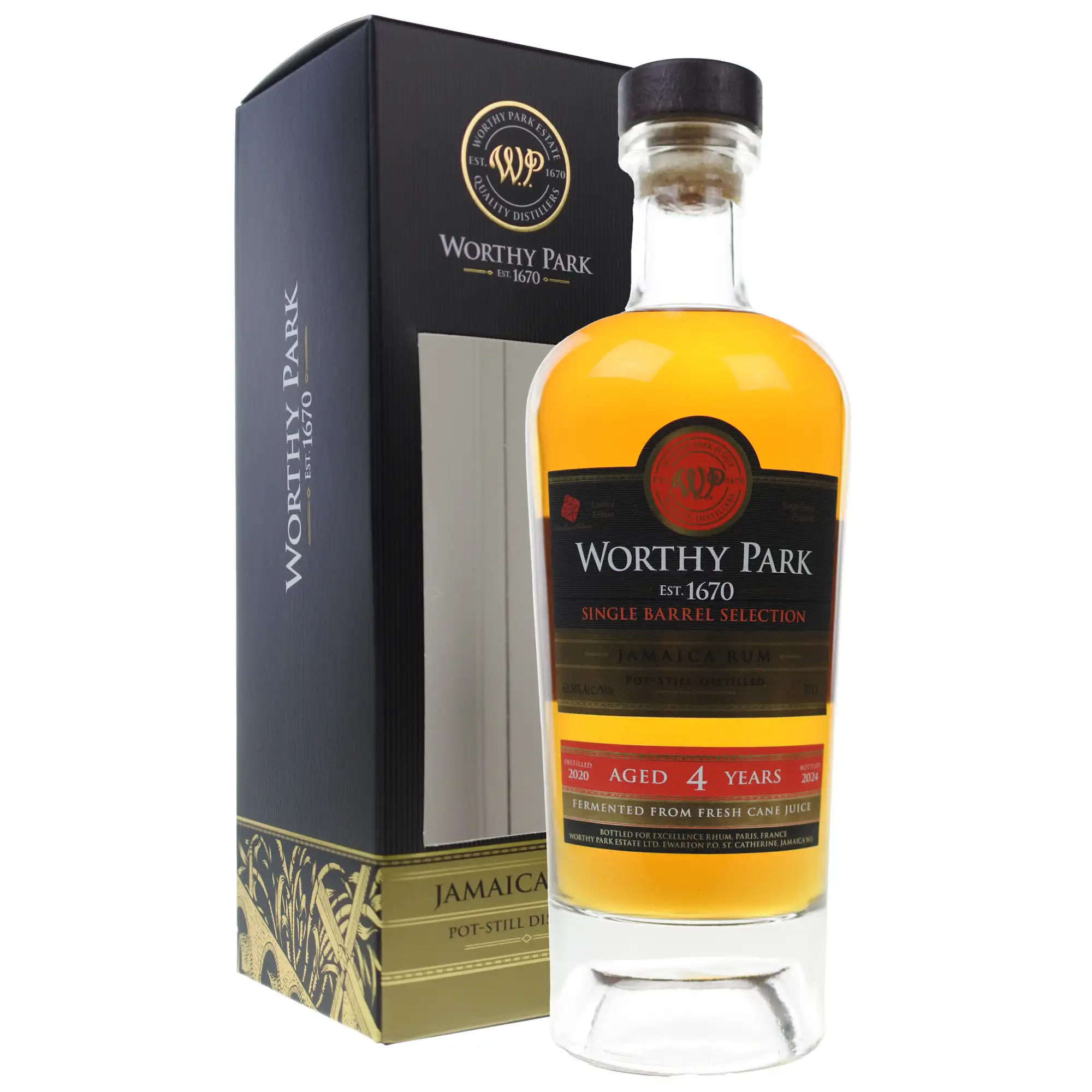 Bottle of Excellence Rhum Worthy Park Single Barrel Selection 2020