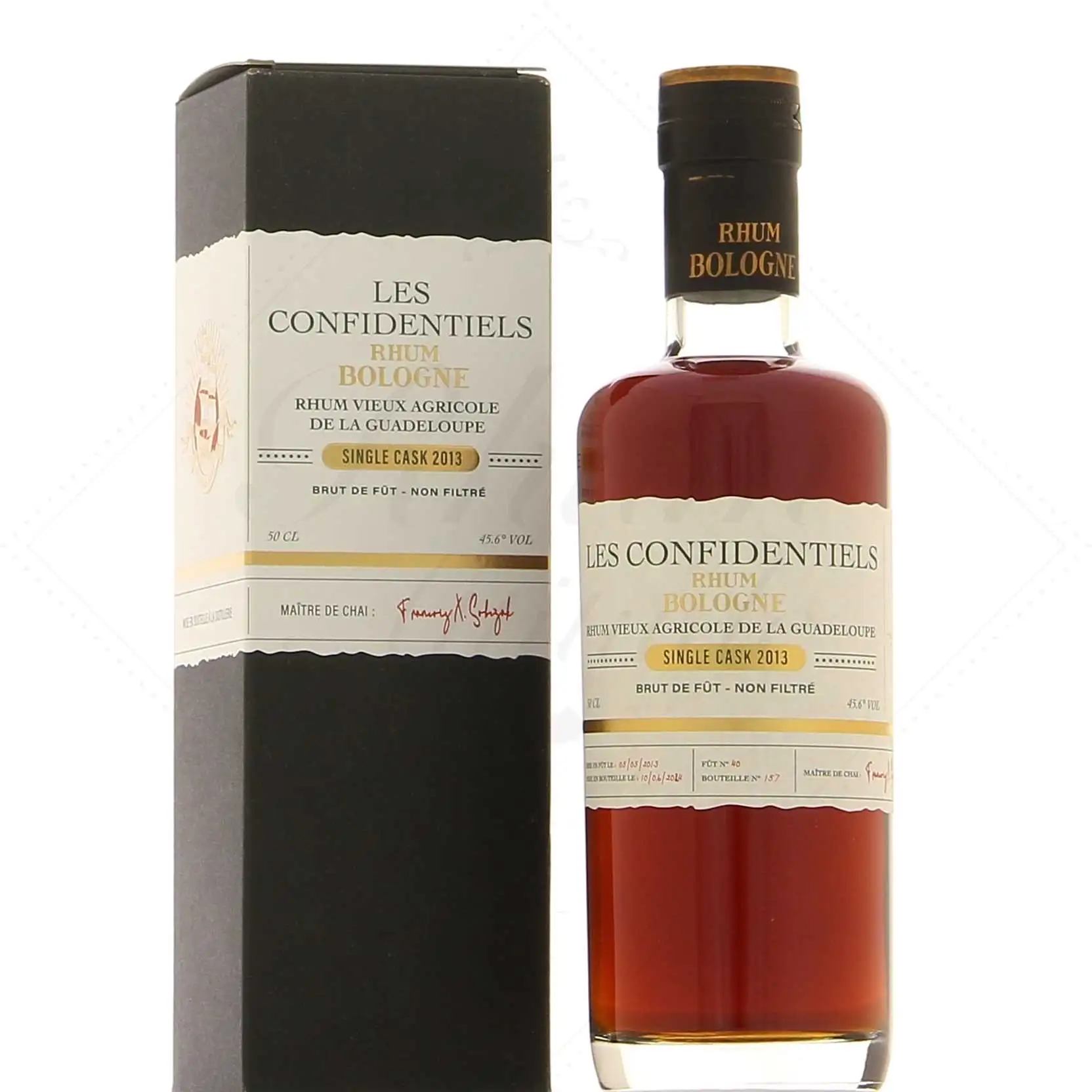 Hochauflösendes Bild von Bologne Les Confidentiels Single Cask 2013